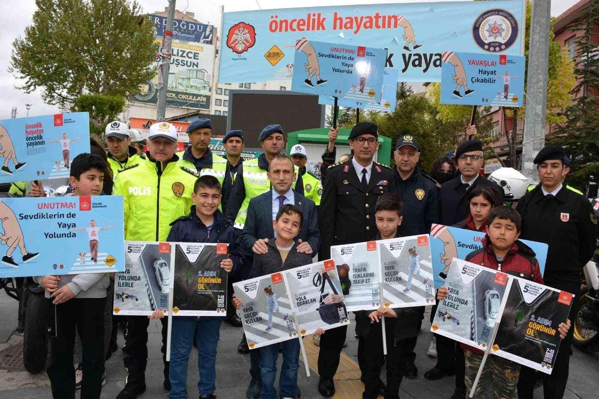 \'Yayalar için 5 adım mottosu\' etkinliği düzenlendi