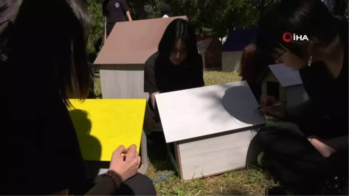 Gönüllü gençler sokak hayvanlarını unutmadı