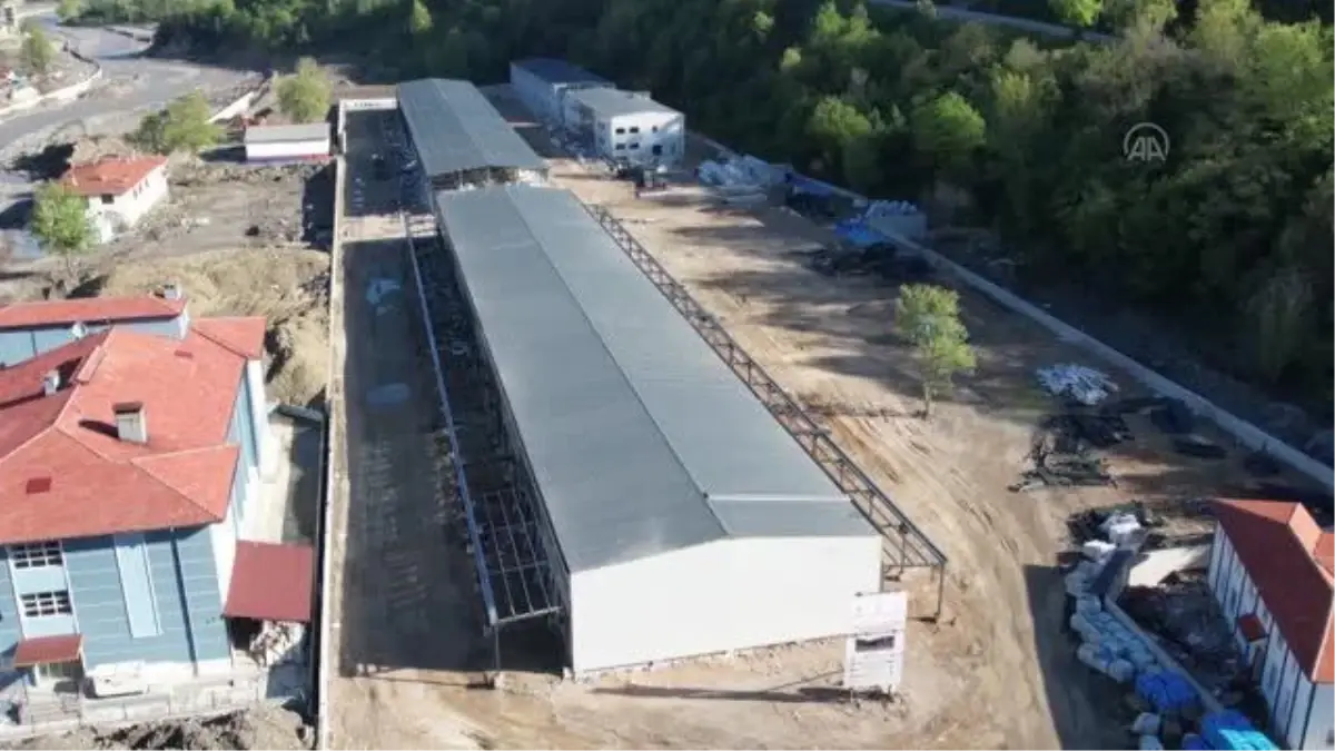 KASTAMONU - Selin vurduğu Bozkurt'ta yeniden yapılan sanayi sitesinde sona yaklaşıldı