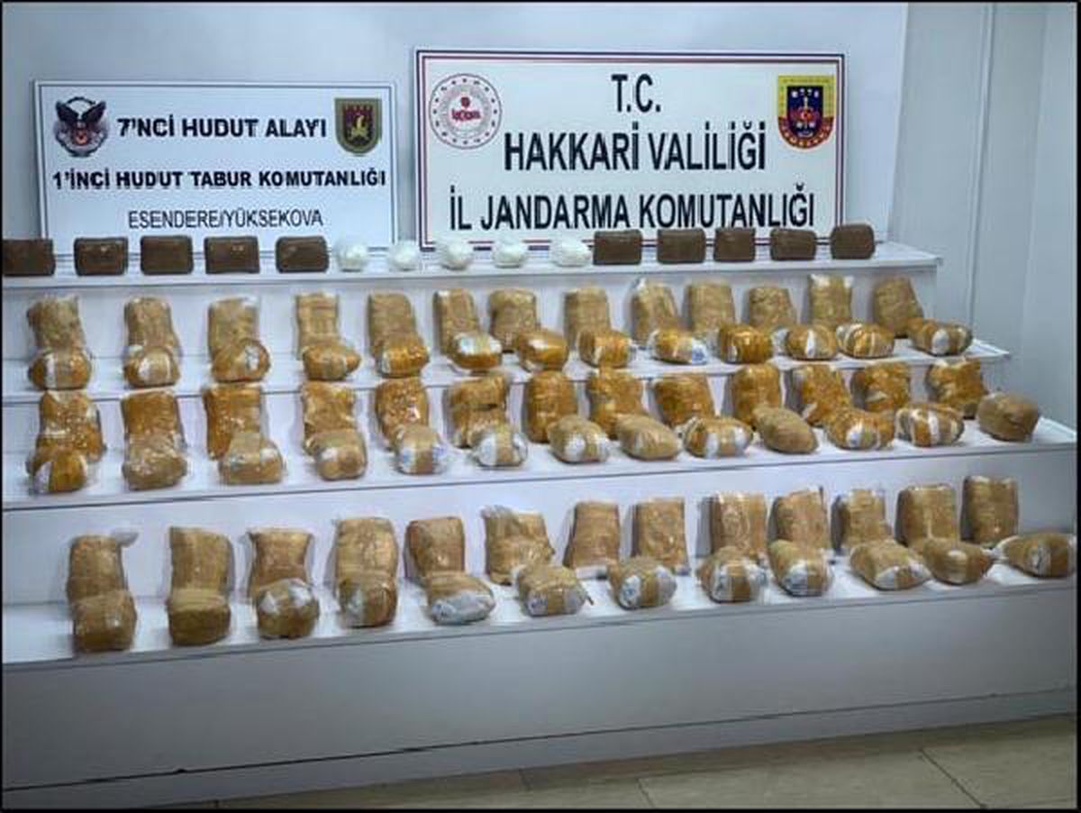 MSB: 185,7 kilo uyuşturucu ele geçirildi