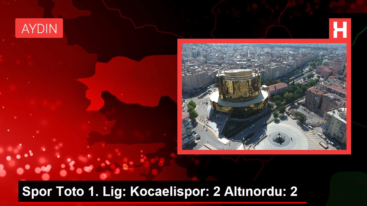 Spor Toto 1. Lig: Kocaelispor: 2 Altınordu: 2
