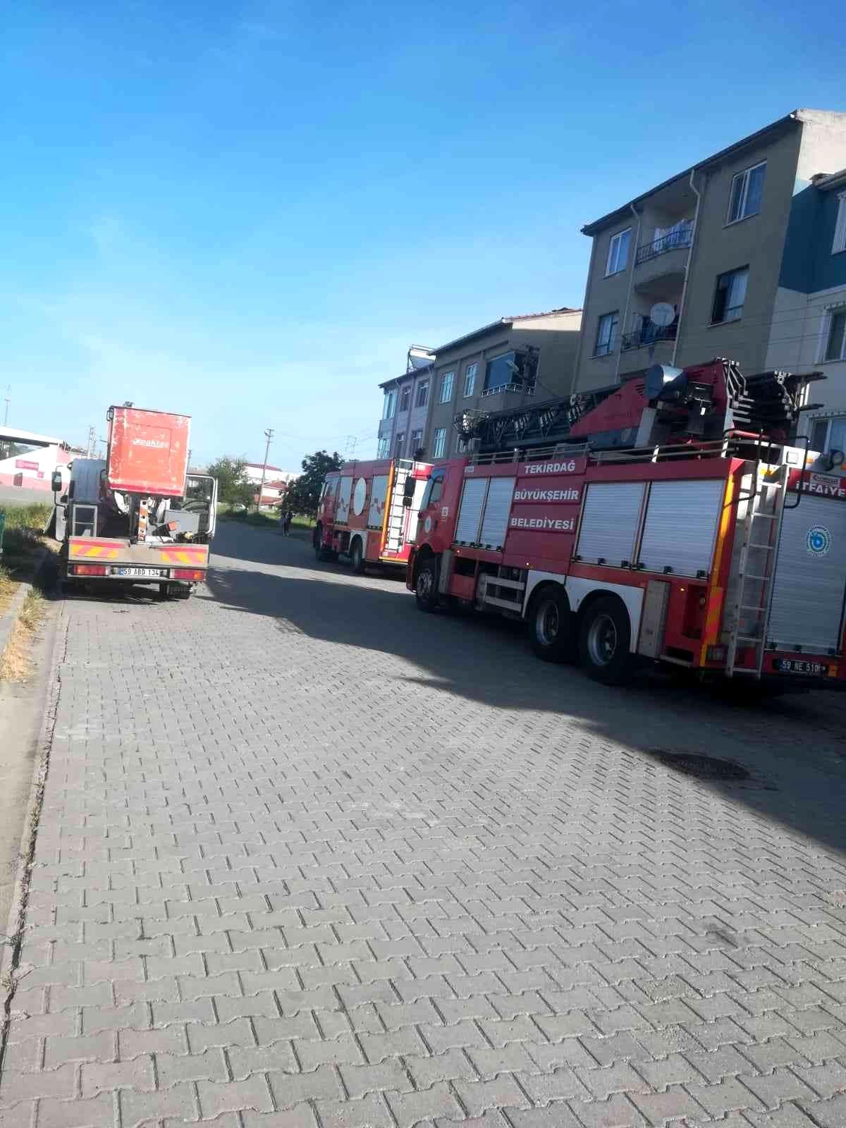Tekirdağ\'da ev yangını