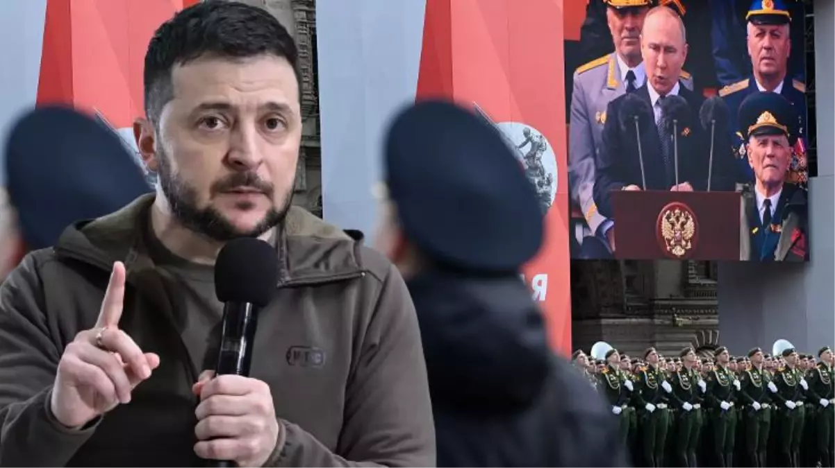 Putin\'den sonra Zelenski\'den de 9 Mayıs açıklaması: Nazizmi yenen atalarımızla gurur duyuyoruz, özgür ruhumuzu bağlayabilecek hiçbir pranga yok