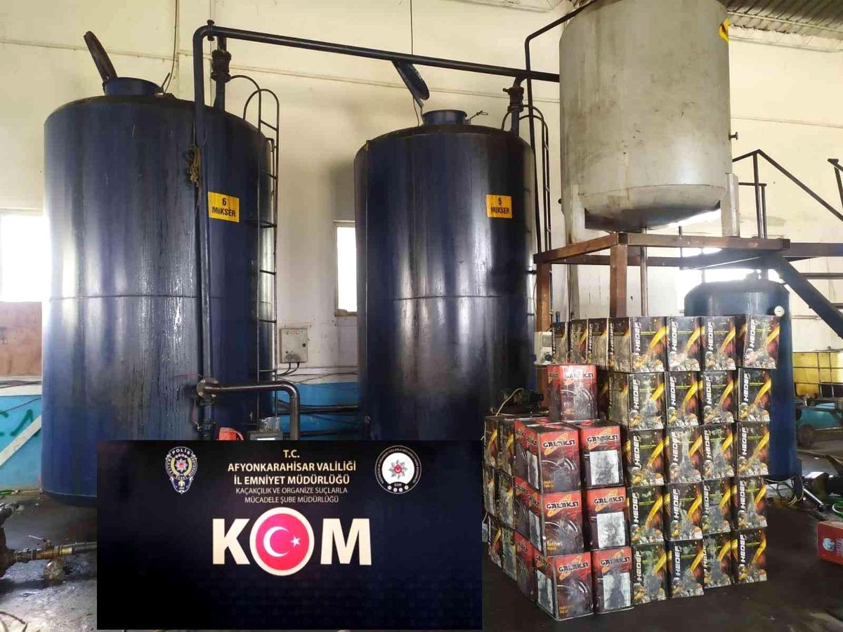 Afyonkarahisar\'da 15 ton kaçak akaryakıt ele geçirildi