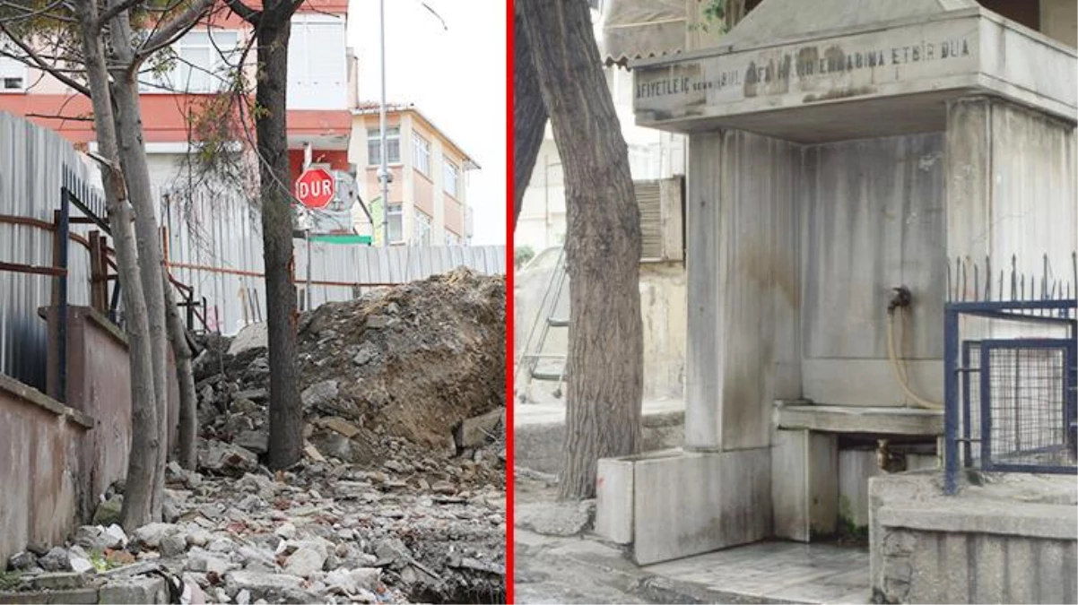 İnşaat firması, Beşiktaş\'taki tarihi Hamidiye Çeşmesi\'ni sorgusuz, sualsiz yıktı: İBB yasal süreç başlattı