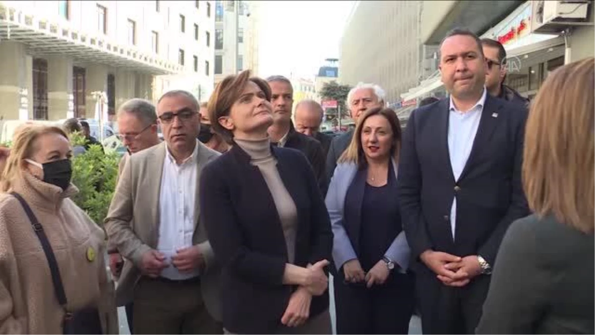CHP İstanbul İl Başkanı Kaftancıoğlu TMMOB Adalet Nöbeti\'ne katıldı