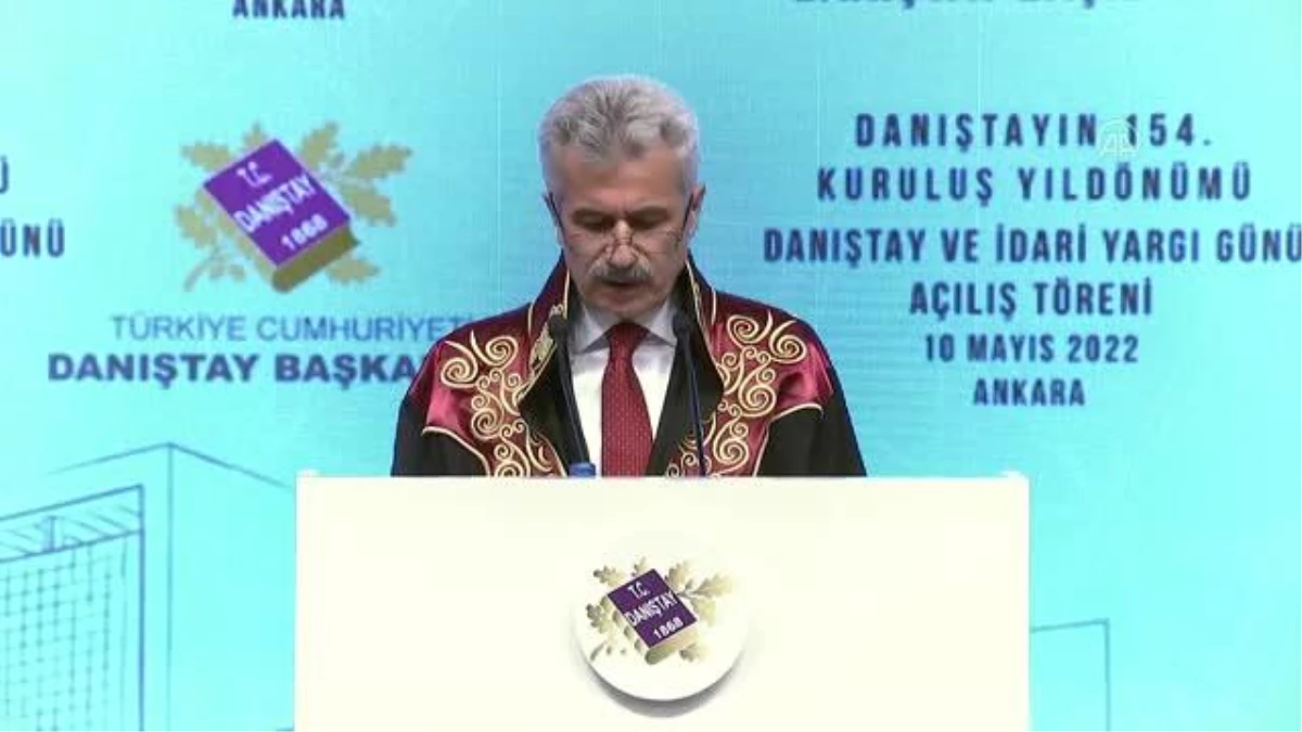 Danıştay Başkanı Yiğit, Danıştayın 154. Kuruluş Yıl Dönümü Töreni\'nde konuştu (2)