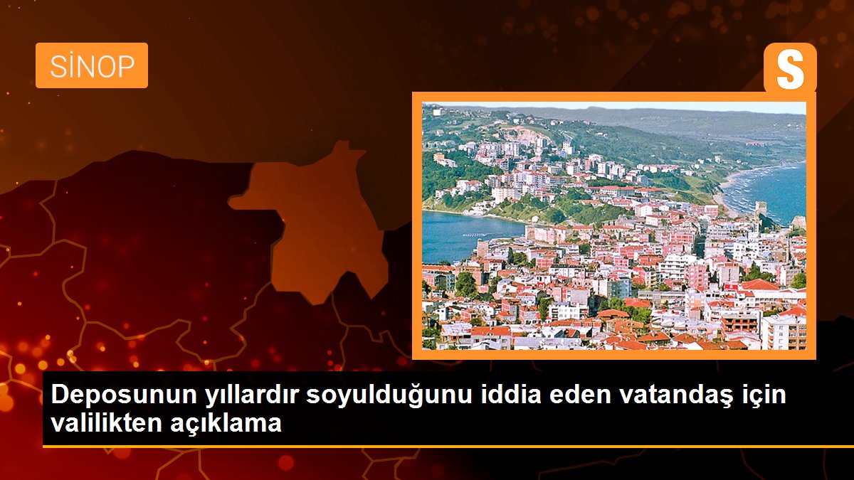 Deposunun yıllardır soyulduğunu iddia eden vatandaş için valilikten açıklama