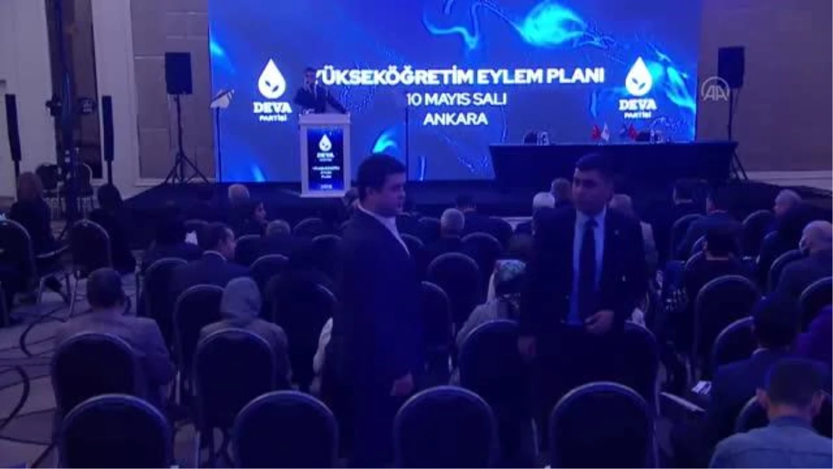 DEVA Partisi Genel Başkanı Babacan, partisinin "Yükseköğretim Eylem Planı"nı açıkladı