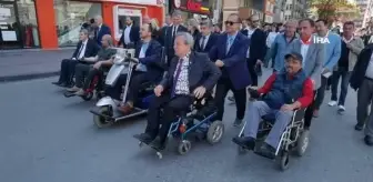 Engelliler Haftası'nda farkındalık için yürüdüler