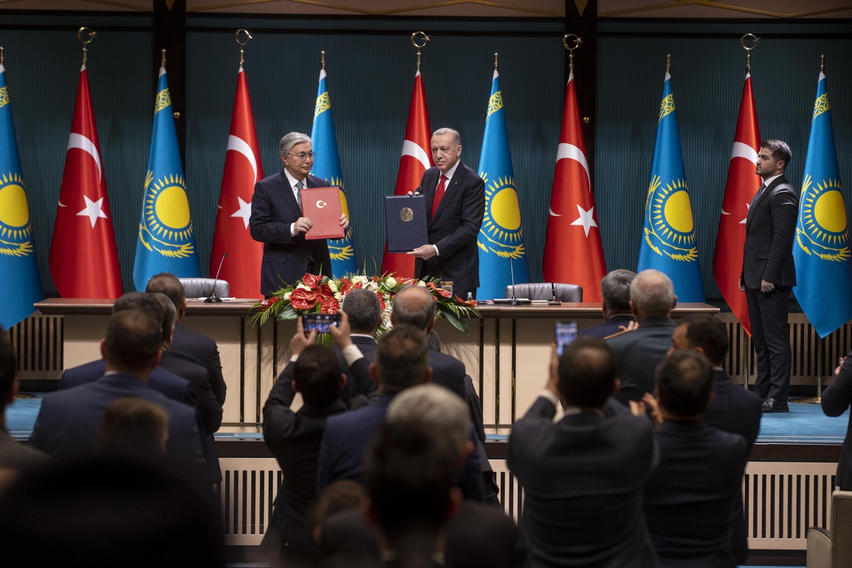 Son dakika haberleri... Kazakistan Cumhurbaşkanı Tokayev, Cumhurbaşkanı Erdoğan ile ortak basın toplantısında konuştu Açıklaması