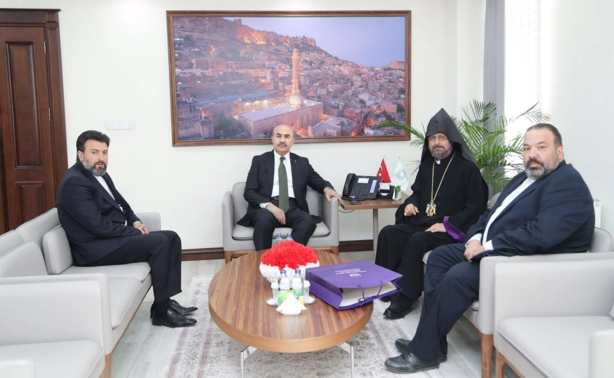 Türkiye Ermenileri Patriği Maşalyan, Mardin Valisi Demirtaş\'ı ziyaret etti