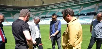 Bursaspor'da çim sahalar yenileniyor