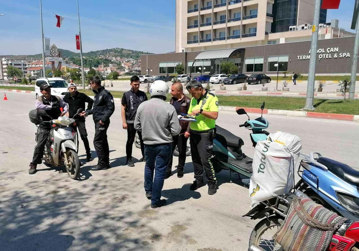Çan\'da motosiklet uygulaması gerçekleştirildi