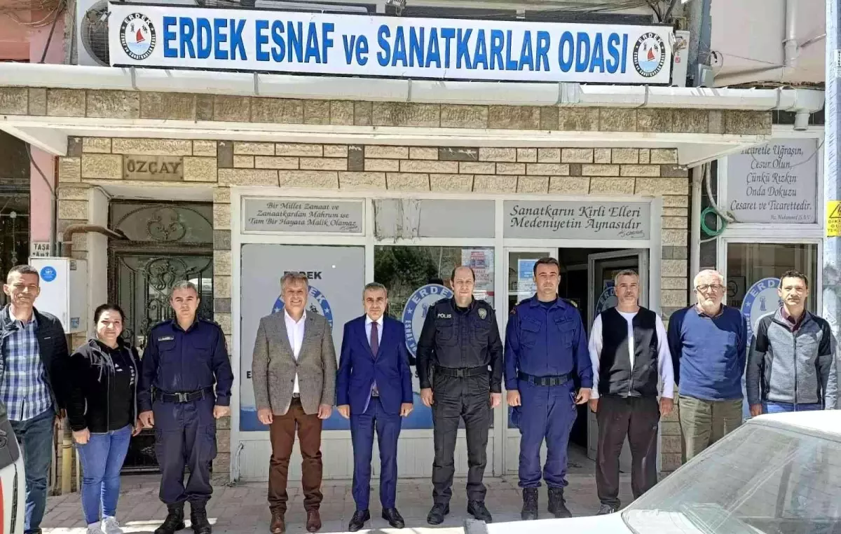 Erdek Kaymakamı Atasoy\'dan esnaf odalarına ziyaret