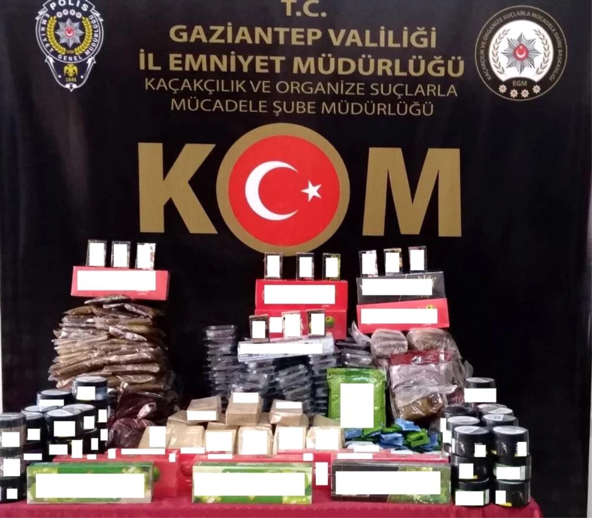 Gaziantep\'te 134 kilogram kaçak nargile tütünü ele geçirildi