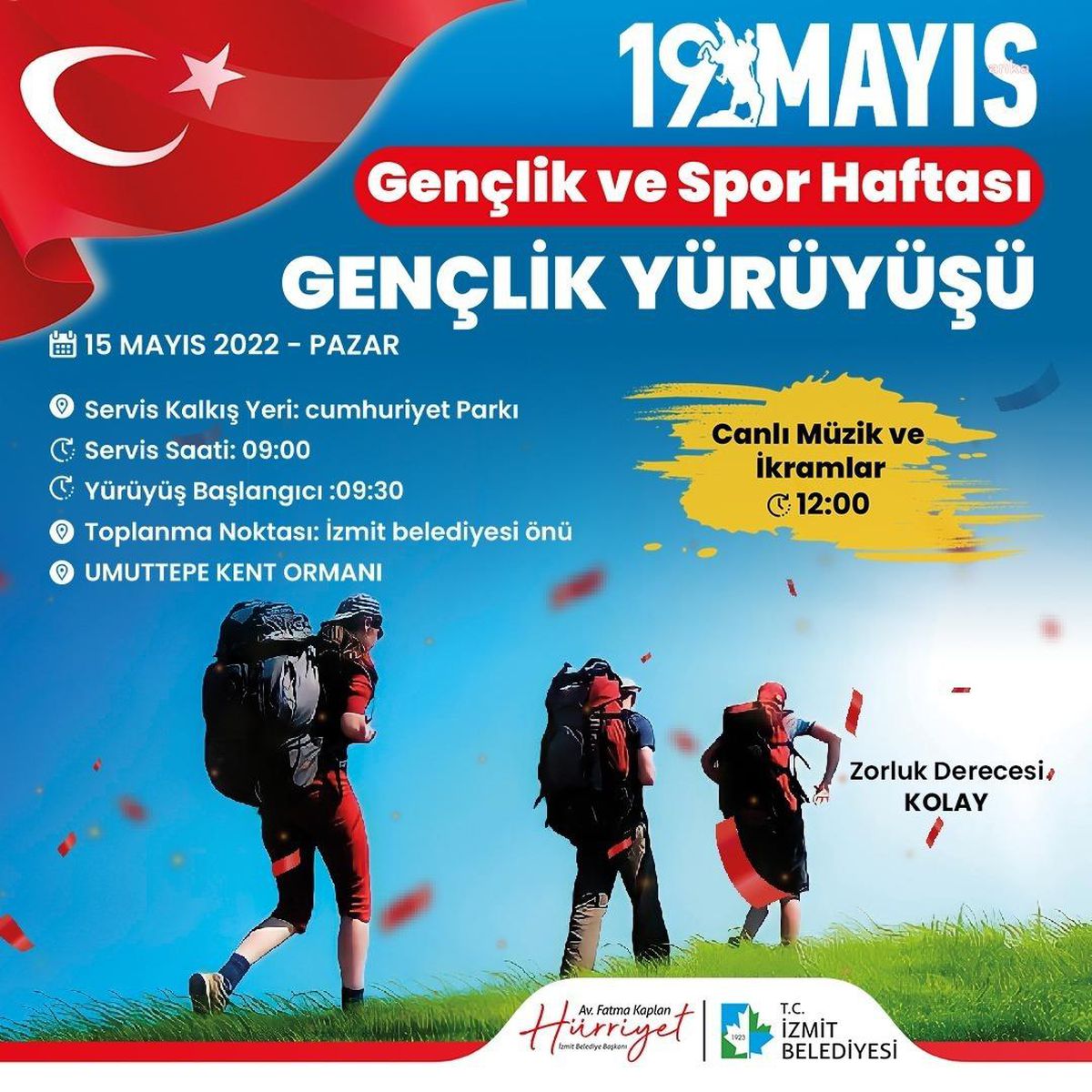 İzmit Belediyesi 19 Mayıs\'ı Dolu Dolu Kutlayacak