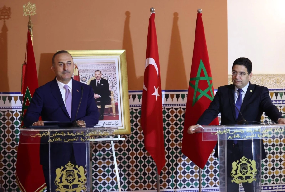 Dışişleri Bakanı Çavuşoğlu, Faslı mevkidaşı Burita ile basın toplantısı düzenledi