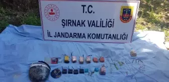 Şırnak'ta toprağa gömülü patlayıcı ve çok sayıda mühimmat bulunarak imha edildi