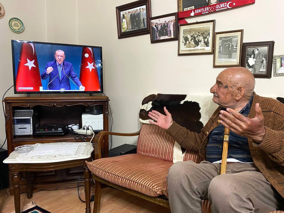 Boraltan Köprüsü faciasının 100 yaşındaki tanığı Bekir Doğan\'dan Cumhurbaşkanı Erdoğan\'a destek