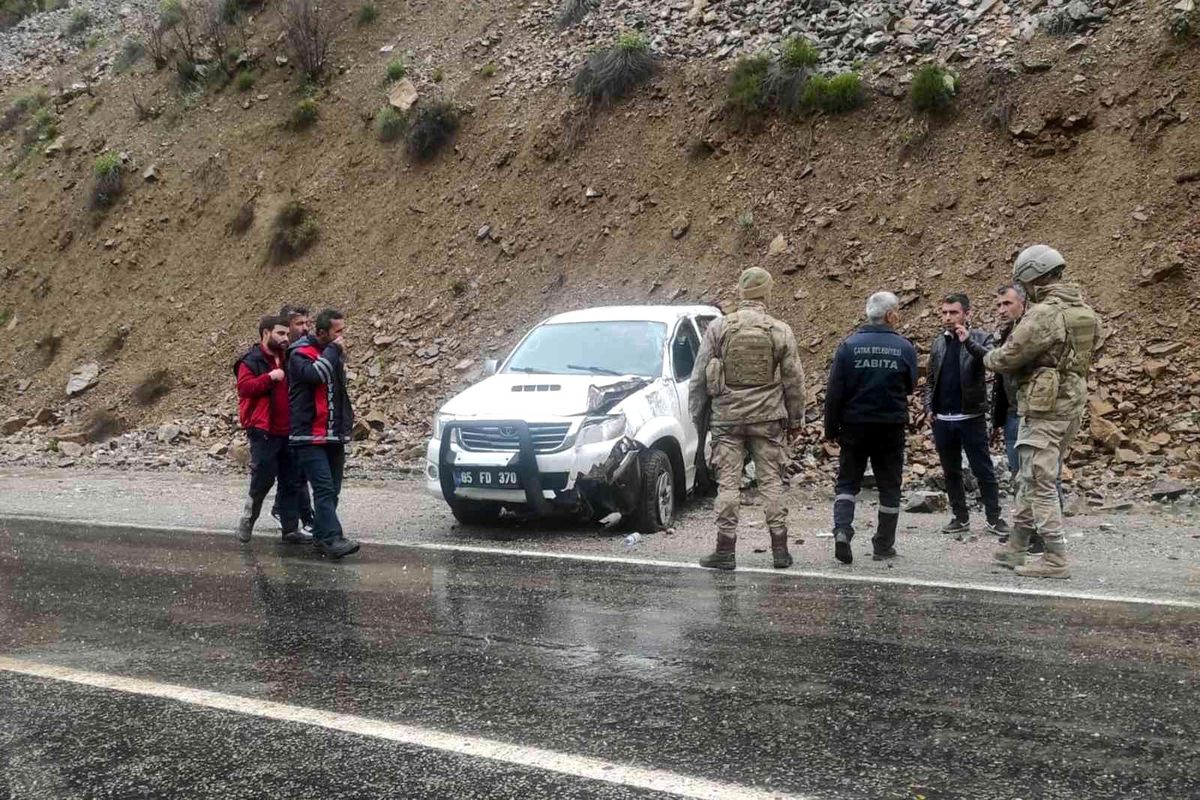 Çatak\'ta trafik kazası: 1 yaralı