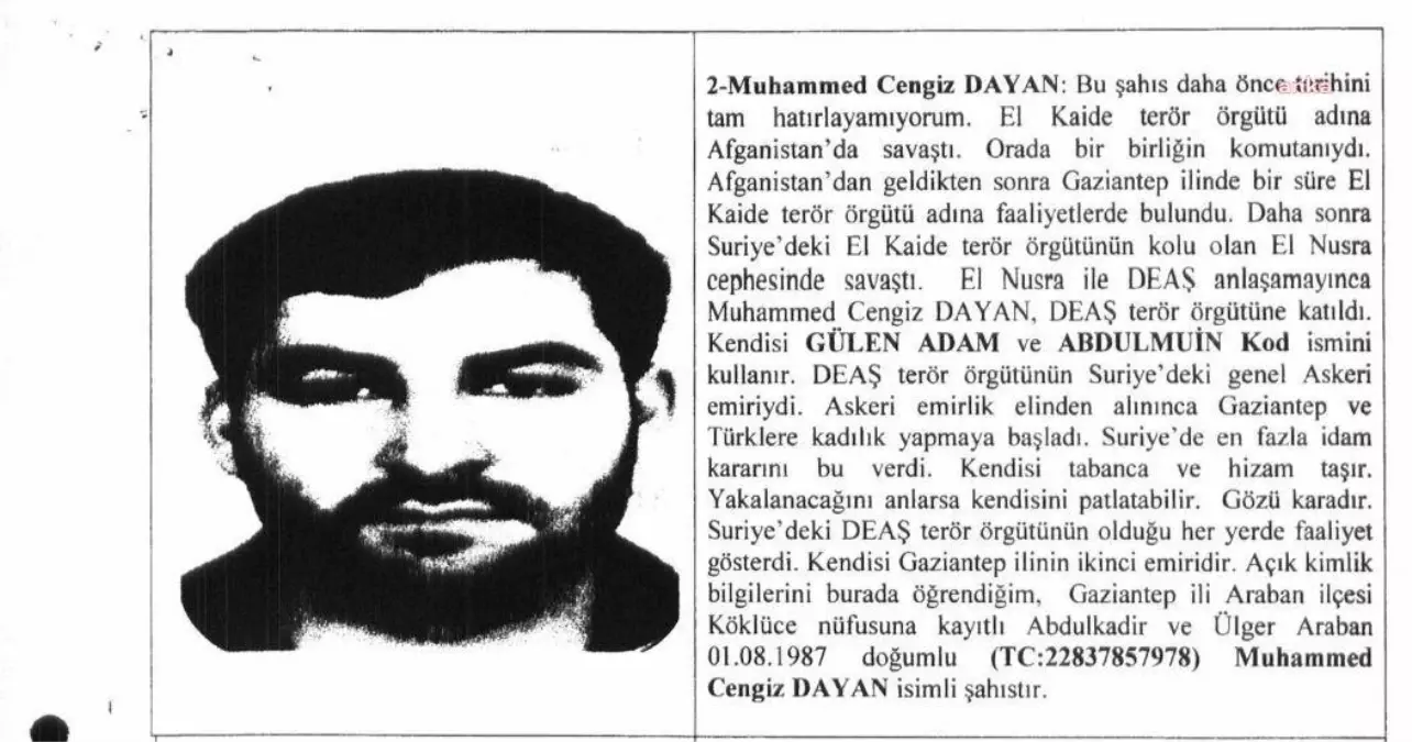 Işid'li Muhammed Dayan'a 6 Yıl Sonra Örgüt Yöneticiliğinden Soruşturma
