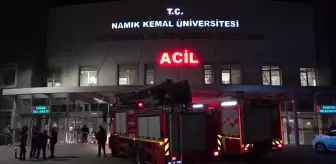 Tekirdağ'daki Üniversite Hastanesinde Yangın Çıktı