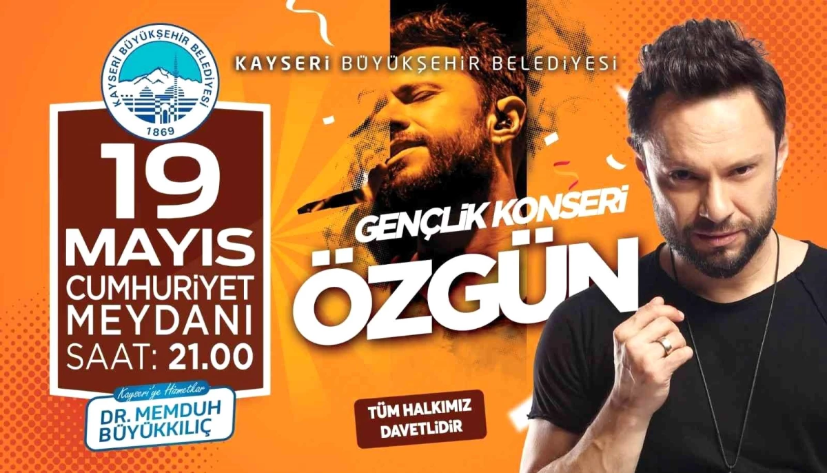 Kayseri Büyükşehir Belediyesi, 19 Mayıs\'ta bisiklet turu ve konser düzenleyecek