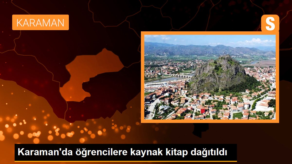 Karaman\'da öğrencilere kaynak kitap dağıtıldı