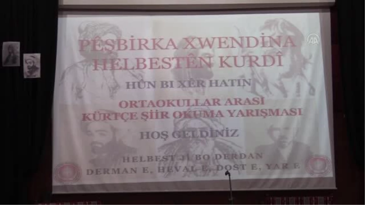 Okullar arası "Kürtçe Şiir Okuma Yarışması" düzenlendi