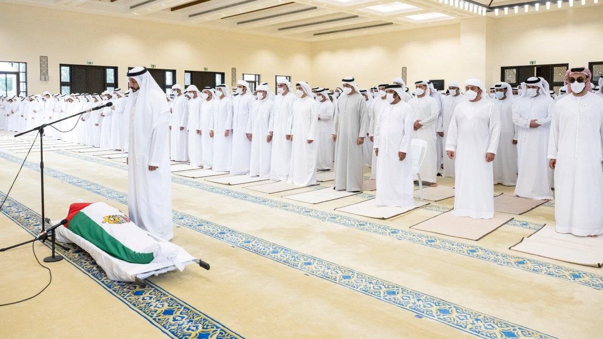 Hayatını kaybeden BAE Devlet Başkanı Al Nahyan, son yolculuğuna uğurlandı