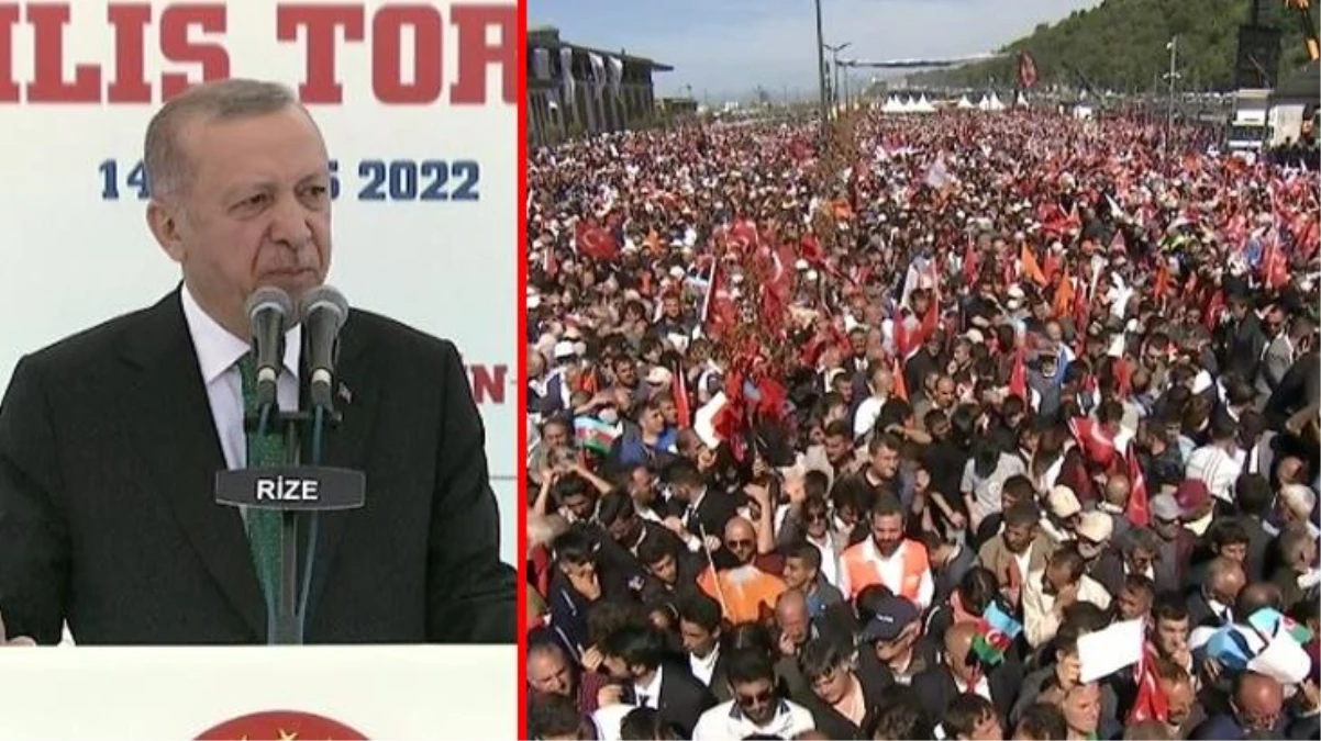 Rize-Artvin Havalimanı Açılış Töreni\'nde Cumhurbaşkanı Erdoğan\'dan uyarı: Uçaklar boş gidip gelirse size yakışmaz