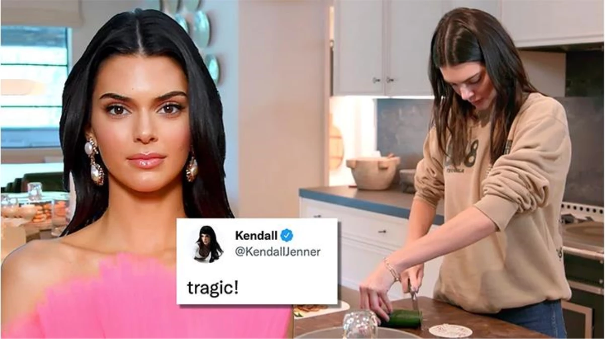 Kendall Jenner\'ın salatalığı doğrayamaması sosyal medyada gündem oldu