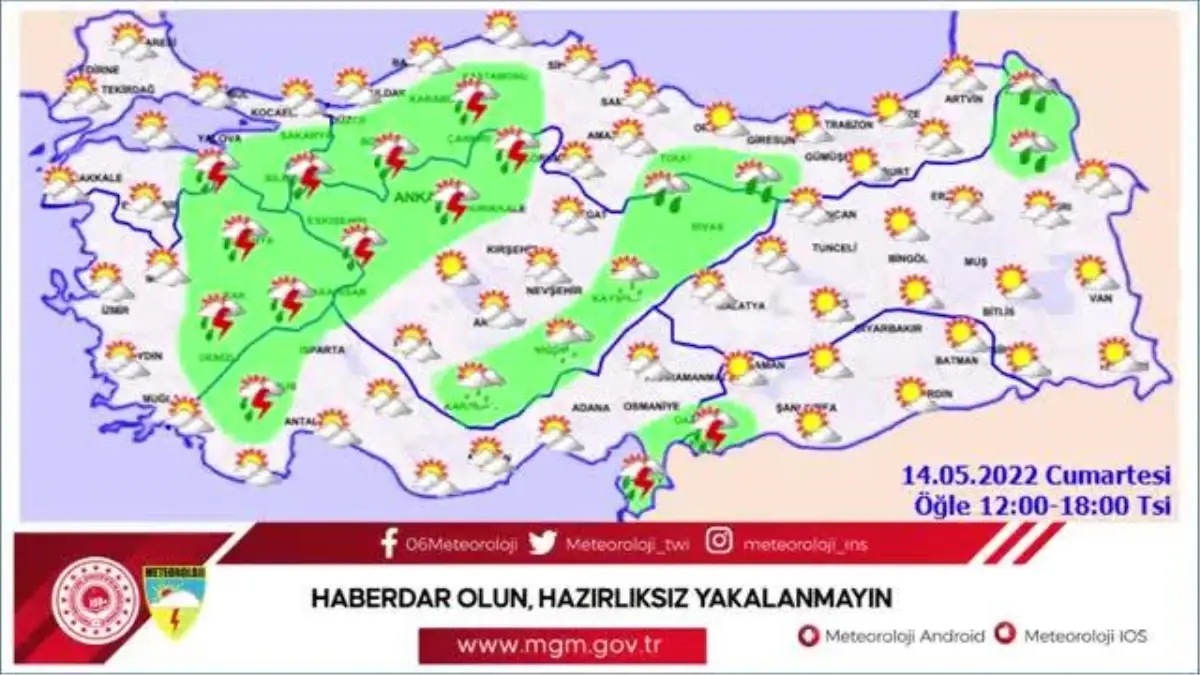 Meteoroloji, Birçok Bölge İçin Sağanak Yağış Uyarısında Bulundu