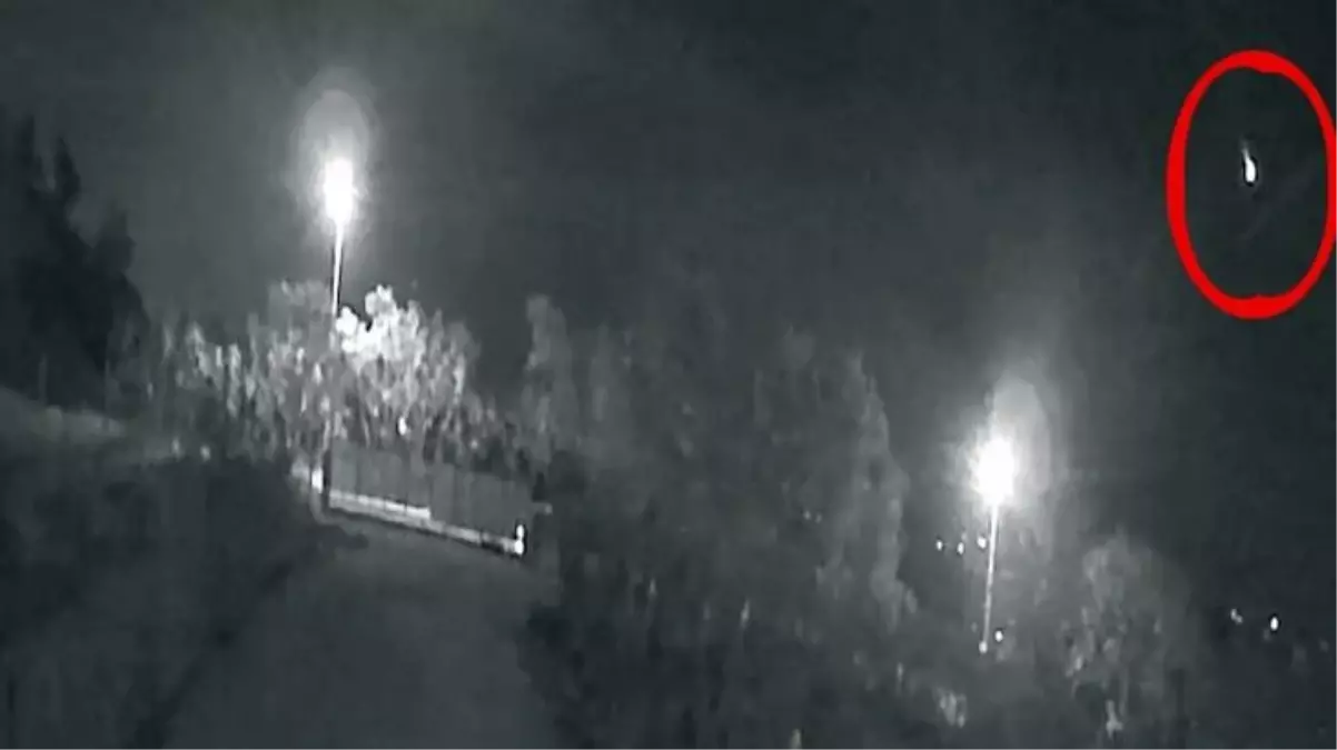 "Yalova\'ya meteor düştü" iddiaları sonrası o anlara ilişkin görüntüler yayınlandı