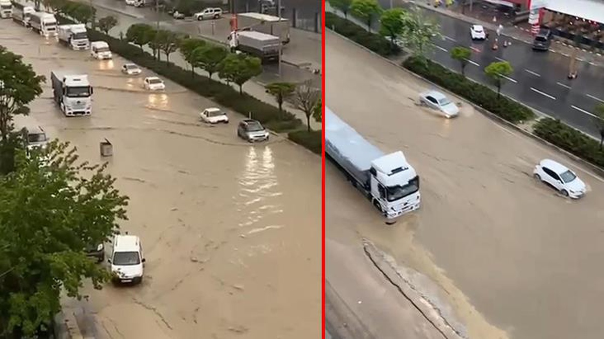 Sağanak yağış Ankara\'yı da vurdu! Yolları su bastı, vatandaşlar ilerlemekte güçlük çekti