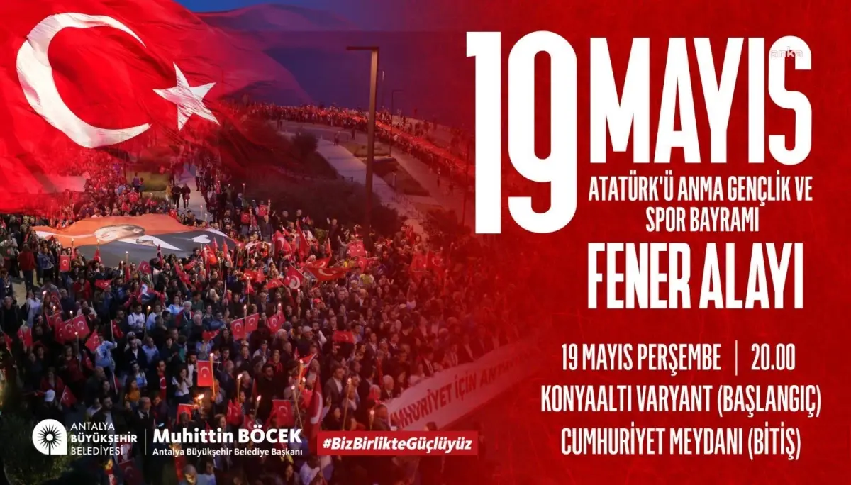 Antalya Büyükşehir Belediyesi, 19 Mayıs'ı Coşkuyla Kutlayacak