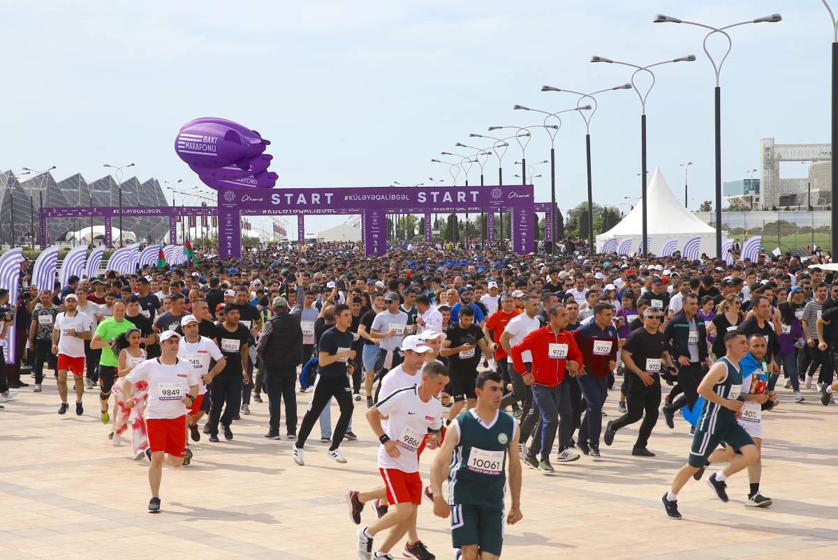 Azerbaycan\'da "rüzgarı yen" maratonu koşuldu