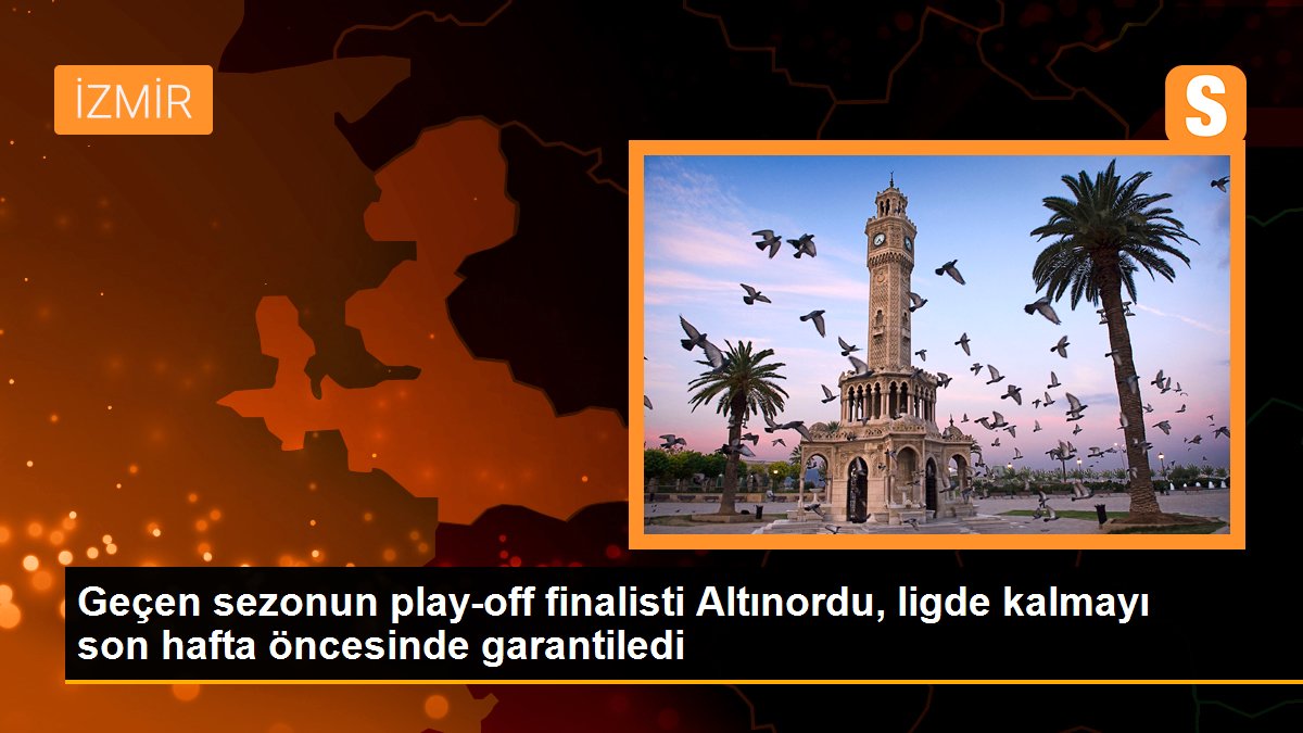 Geçen sezonun play-off finalisti Altınordu, ligde kalmayı son hafta öncesinde garantiledi