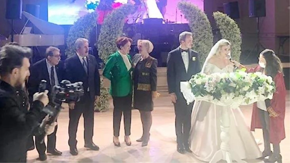 Akşener, MHP\'li siyasetçinin oğlunun düğününde nikah şahidi oldu! Konuşurken duygulanıp ağladı