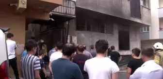 Sultanbeyli'de tekstil atölyesinde korkutan yangın