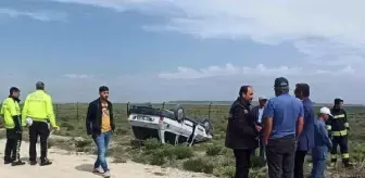 Yağmur duasına giderlerken otomobil takla attı; 1 ölü, 3 yaralı