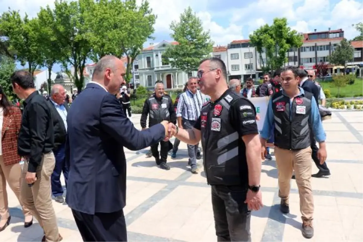 BATMAN\'A ATANAN VALİ CANALP, EDİRNE\'DEN MOTOSİKLET KONVOYU İLE UĞURLANDI