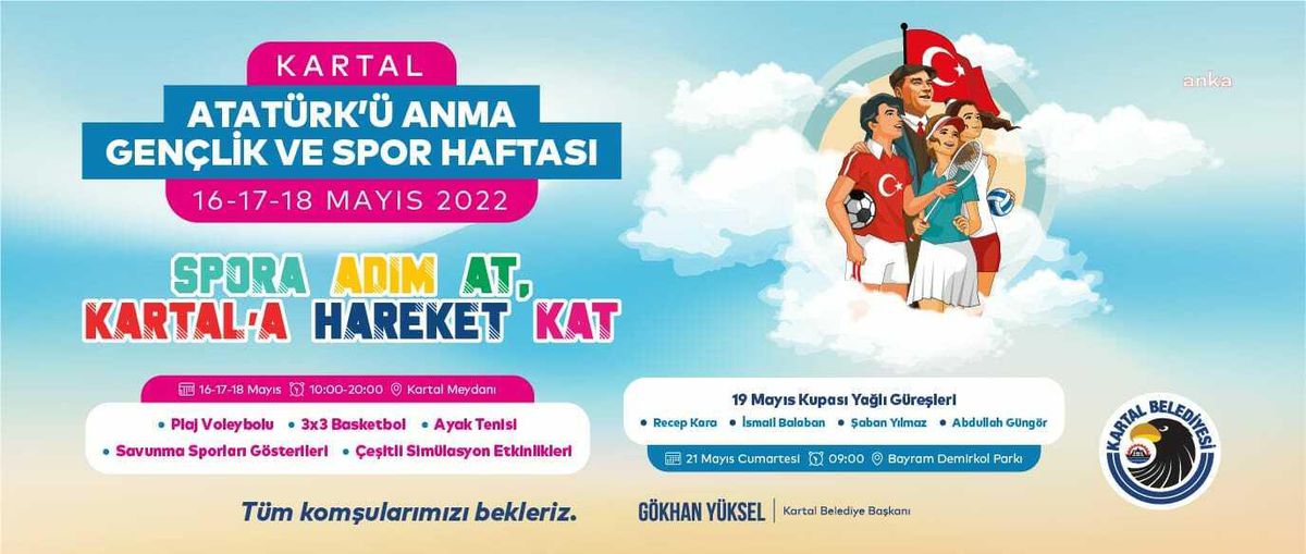 Kartal Belediyesi'nden 19 Mayıs'a Dolu Dolu Kutlama