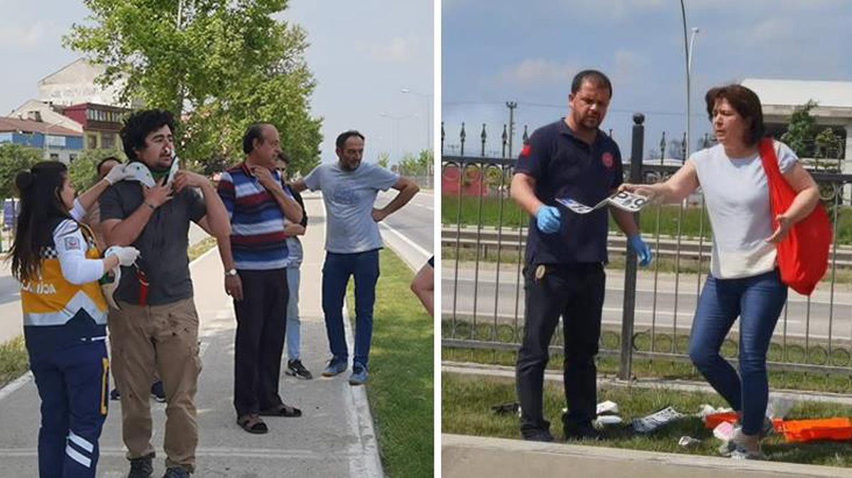 Arabası kazada paramparça oldu: Yaralı haliyle araçtaki 40 kilo etin derdine düştü