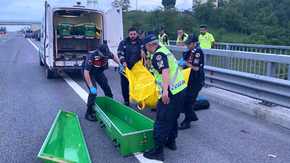 Kocaeli\'de feci kaza: Arızalanan tırdan indi, başka bir tırın çarpması sonucu öldü