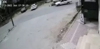 Otomobille çarpışan motosikletin sürücüsü yaralandı