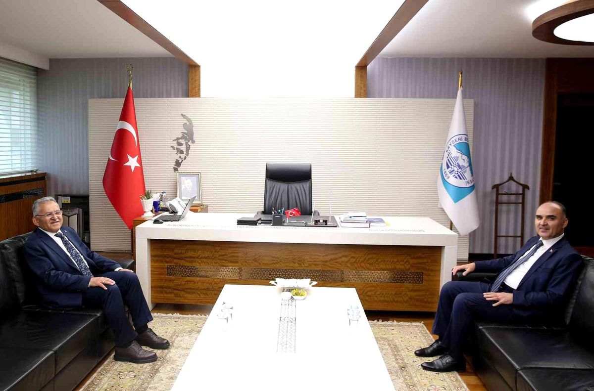 Vali Günaydın\'dan Başkan Büyükkılıç\'a veda ziyareti