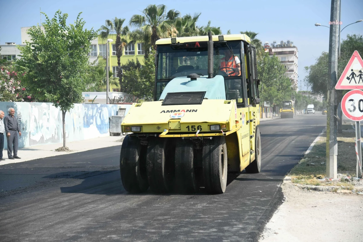 Adana Büyükşehir\'den Ceyhan\'da, Asfalt Çalışması