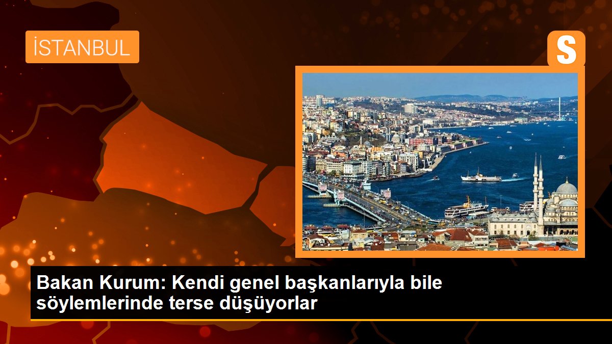 Bakan Kurum: Kendi genel başkanlarıyla bile söylemlerinde terse düşüyorlar